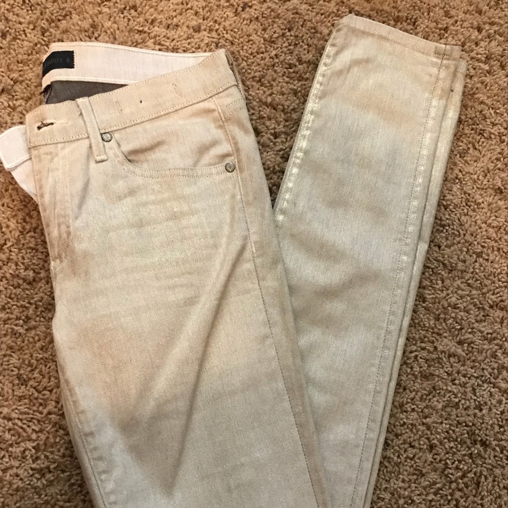 Juicy jean couture metallic jeans!